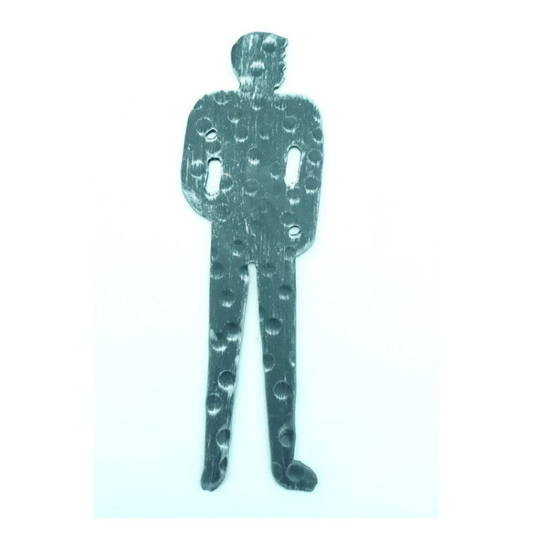 2206 Targhetta Figura uomo WC - Cartelli Toilette e WC