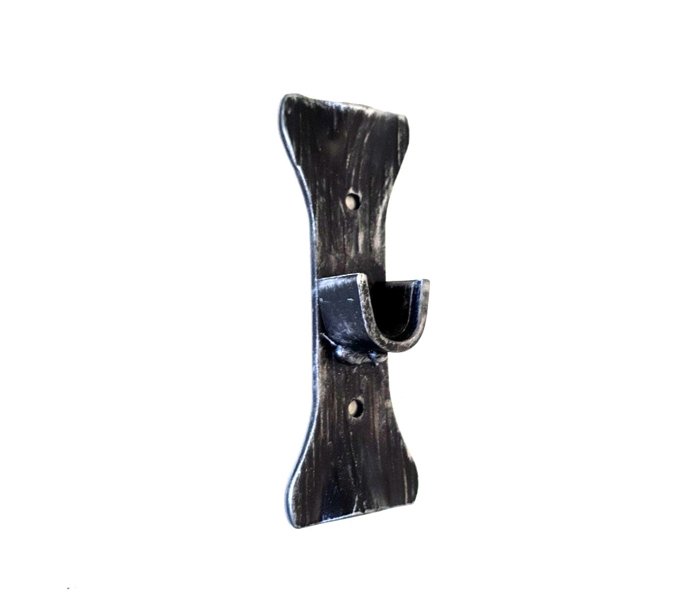 6752 Terminale per bastone tende - Supporto bastone tenda con integrato terminale in ferro battuto