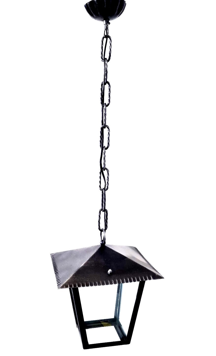 8535 Lanterna a soffitto in ferro battuto - Lanterna a catena