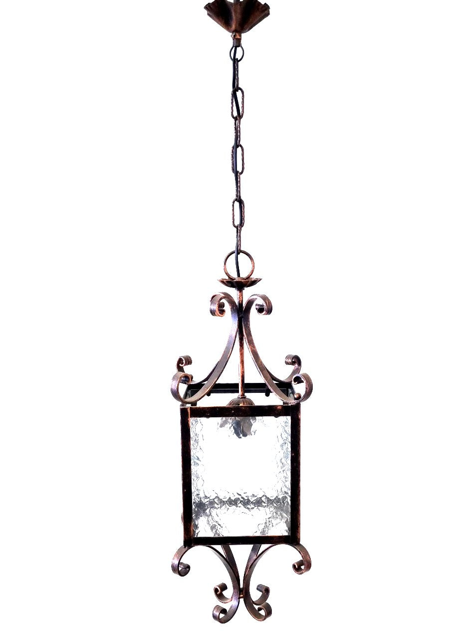 8627 Lanterna a soffitto in ferro battuto - Lanterna a catena