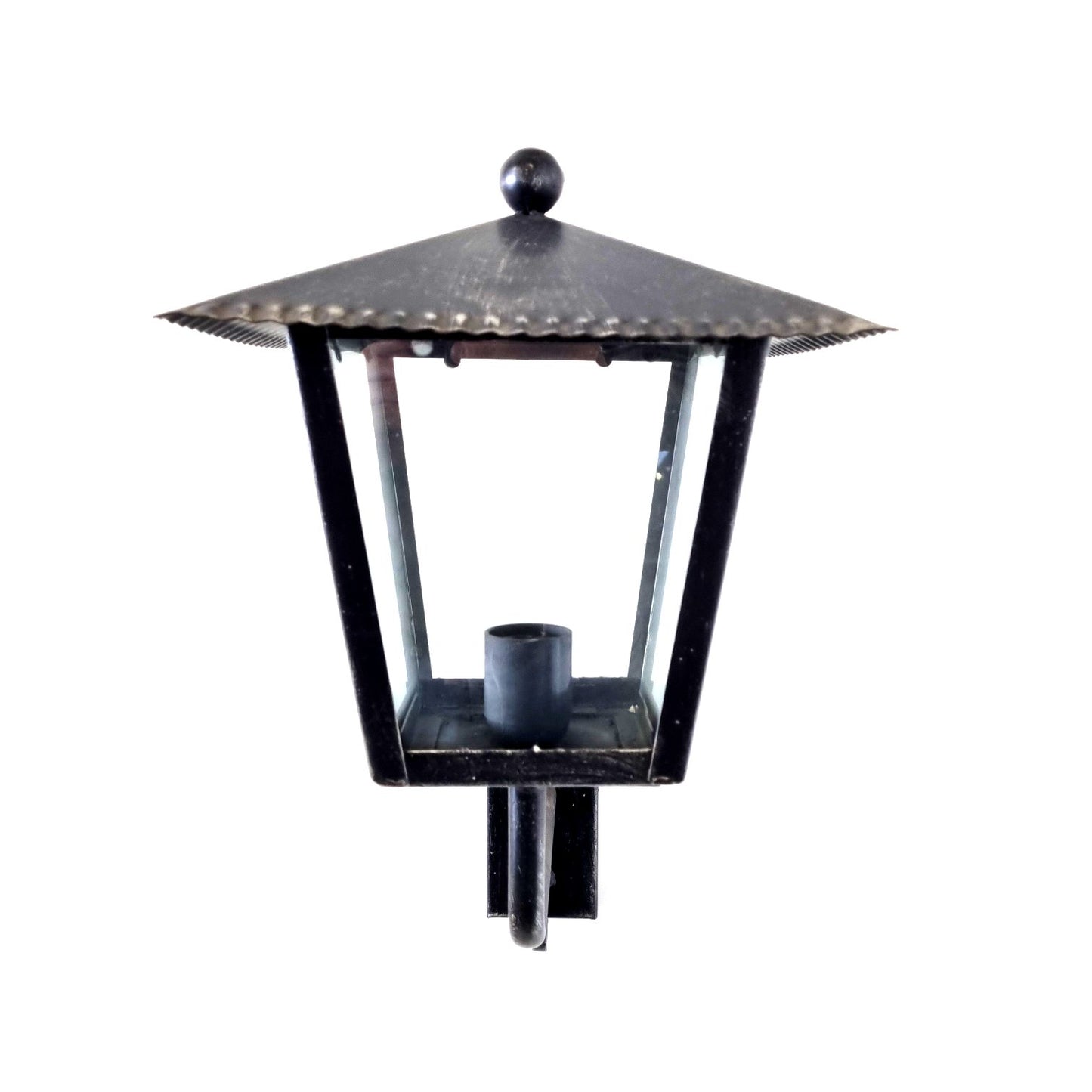 8530 Lanterna da parete in ferro battuto - Lanterna con braccio