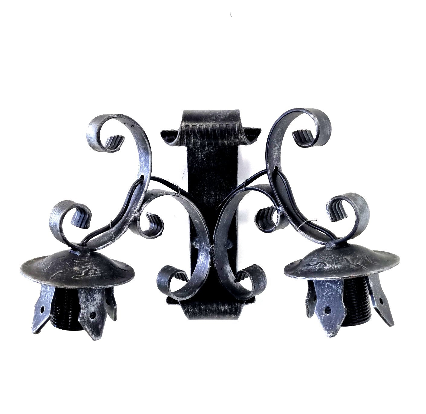 8010 Applique in ferro battuto a 2 luci