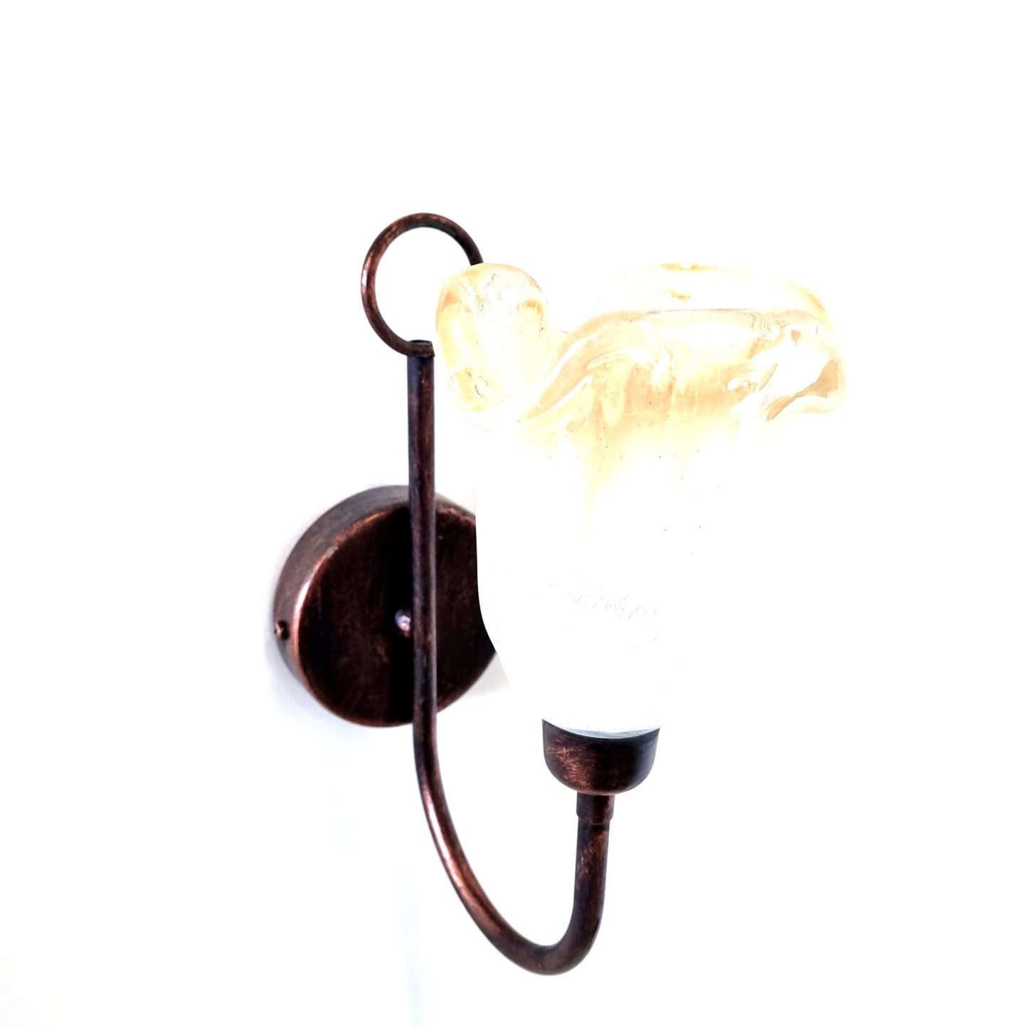 8139 Applique in ferro battuto a 1 luce
