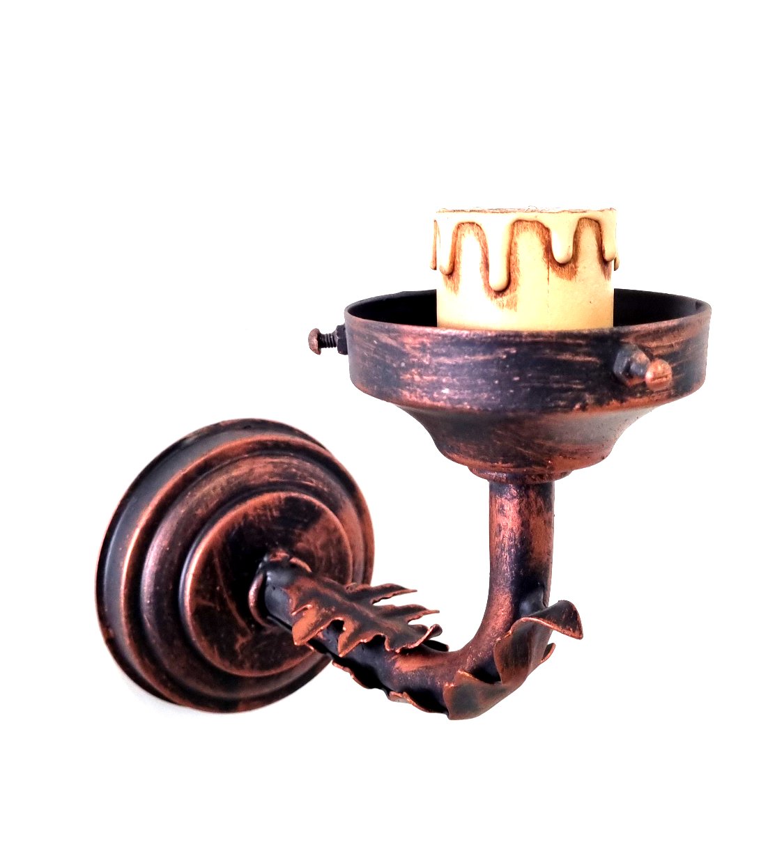 8253 Applique in ferro battuto a 1 luce