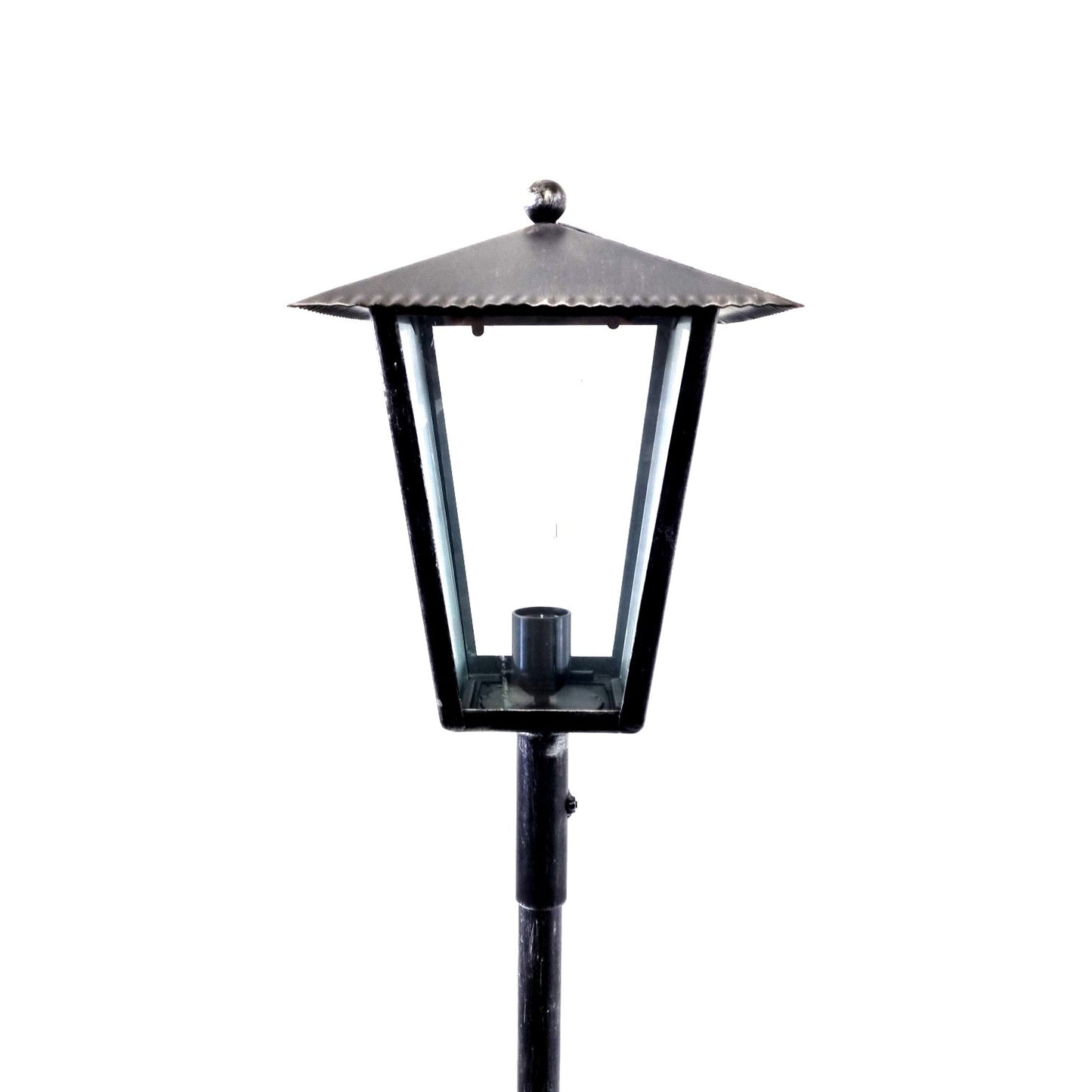8544 Lanterna a palo in ferro battuto - Lanterna da terra