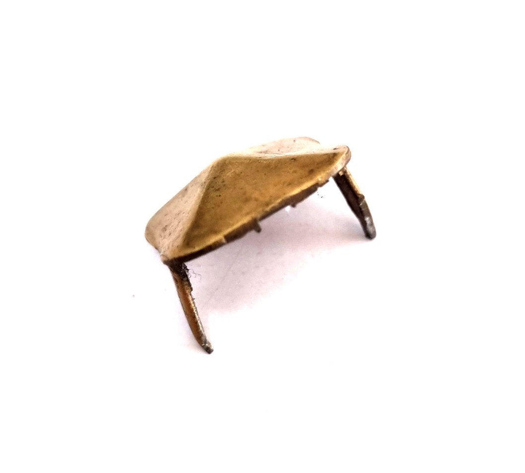 2223-20 Chiodo a doppia punta in ottone - Chiodo decorativo - Conf. 10 pz