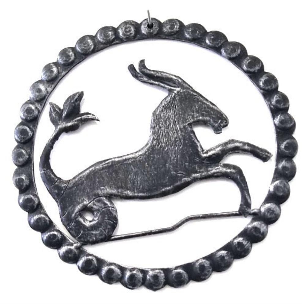 6215 Segno Zodiacale Capricorno in Ferro Battuto