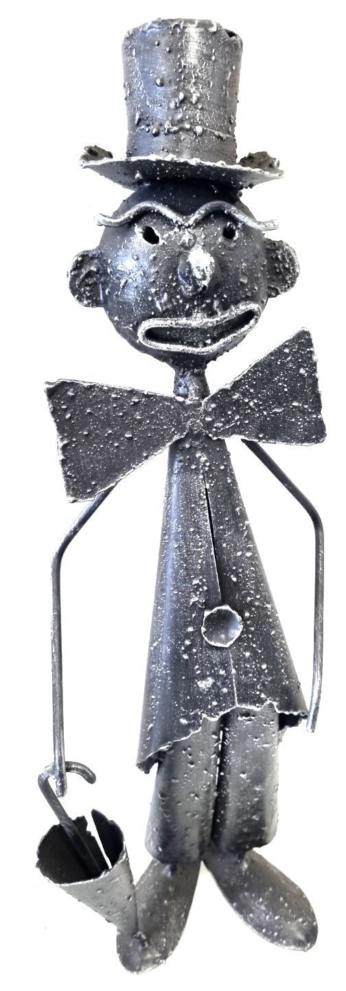 6227 Statuetta Pagliaccio in Ferro Battuto