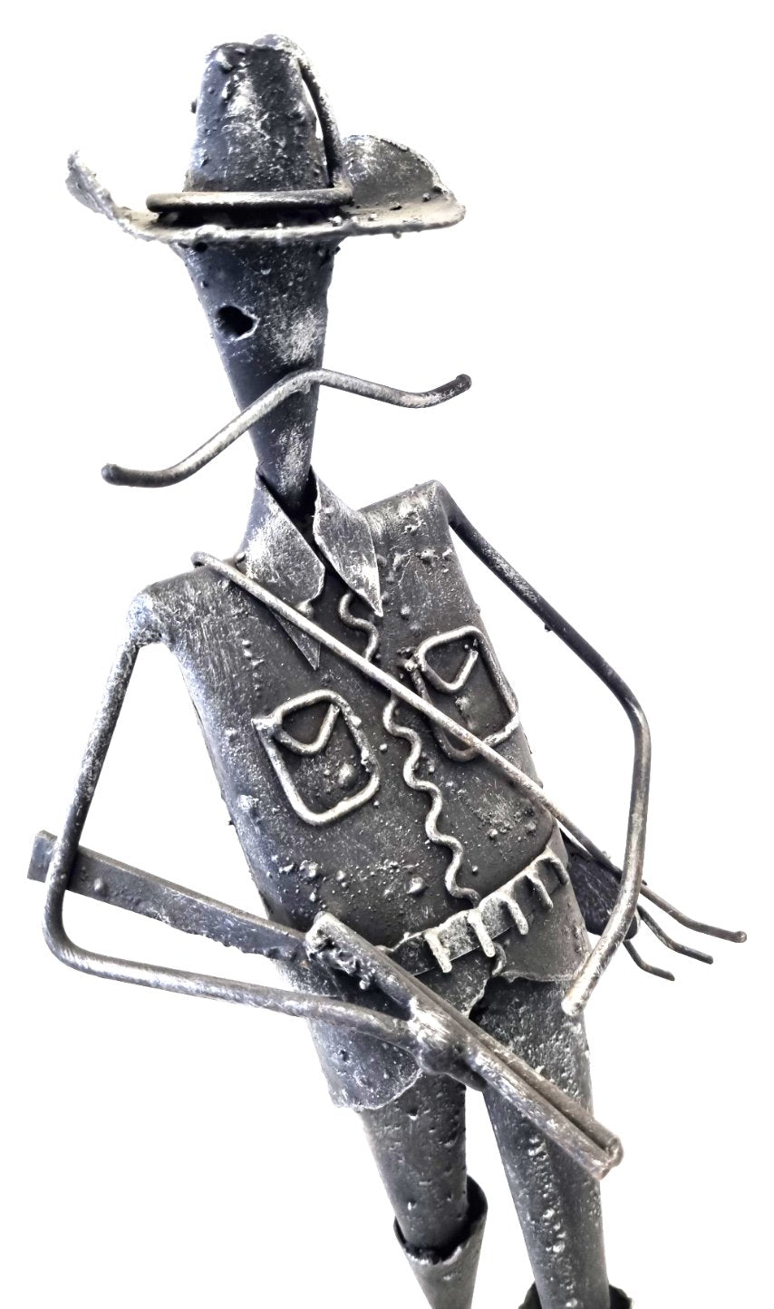 6230 Statuetta Cacciatore in Ferro Battuto