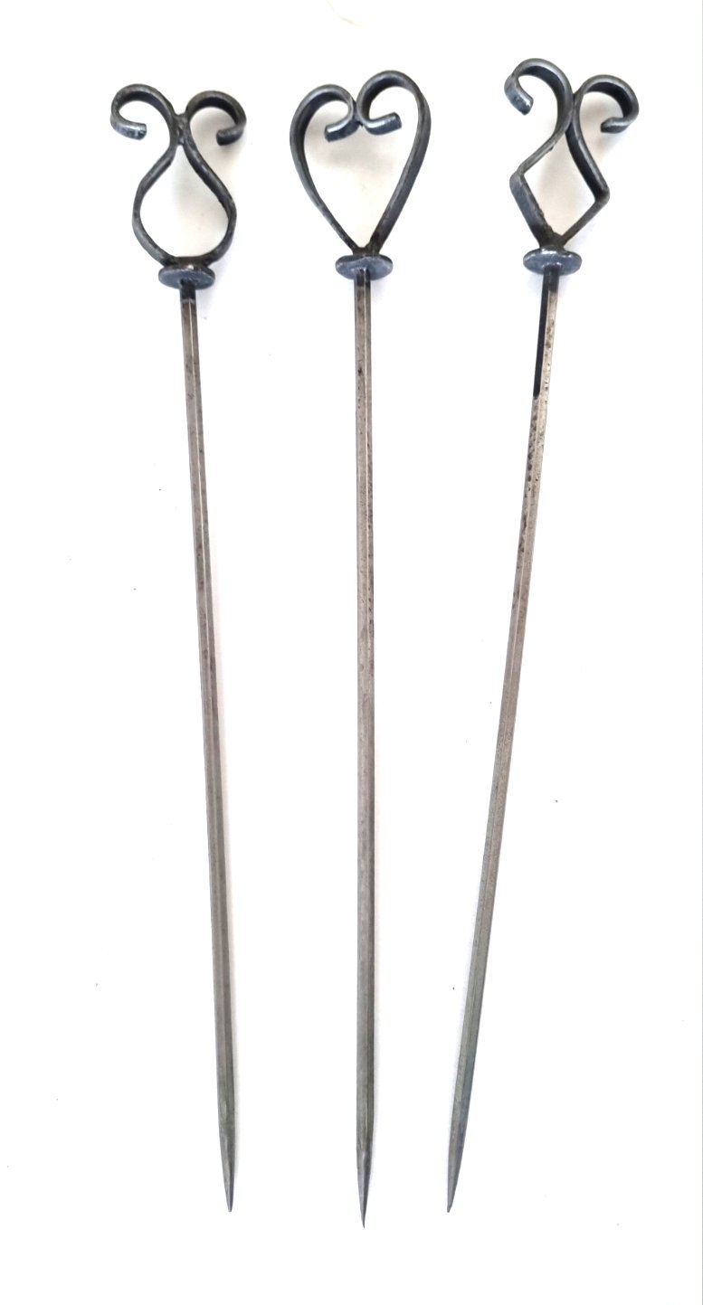 6272 Set 3 accessori per cucina in ferro battuto