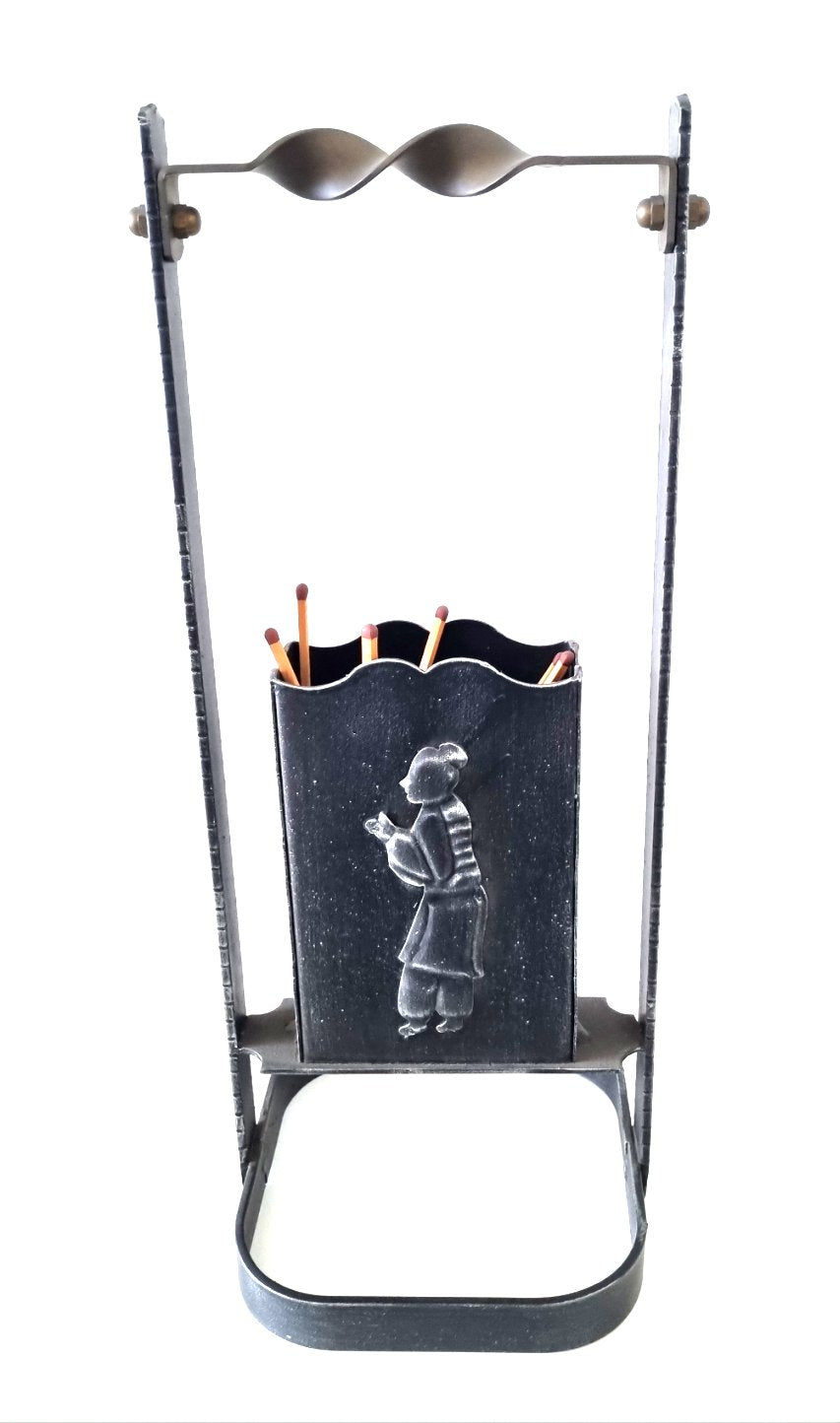 6244 Portafiammiferi in ferro battuto