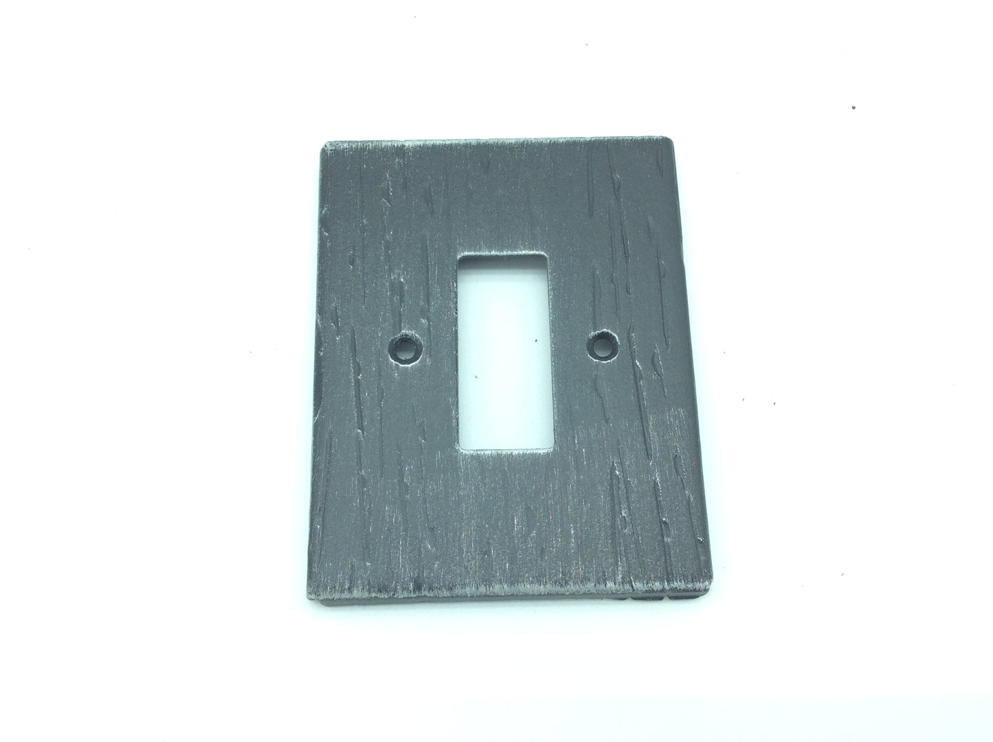 2163 Placca interruttore in ferro - 1 Foro - Copri presa