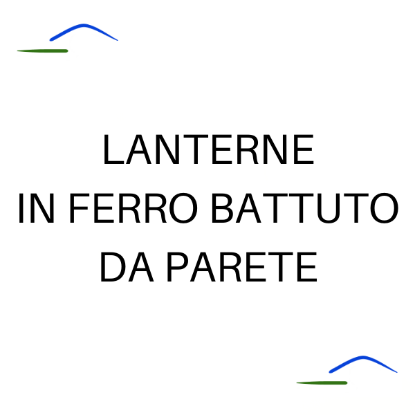 Lanterne in ferro battuto da parete