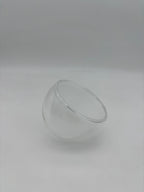 Vetro doppio tondo satinato e trasparente