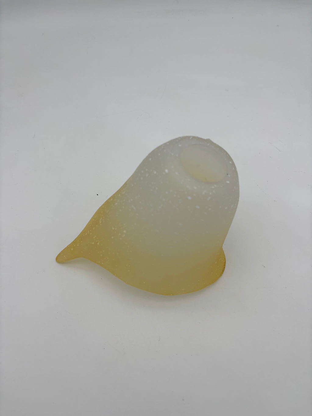 Vetro calla bianco sfumato oro