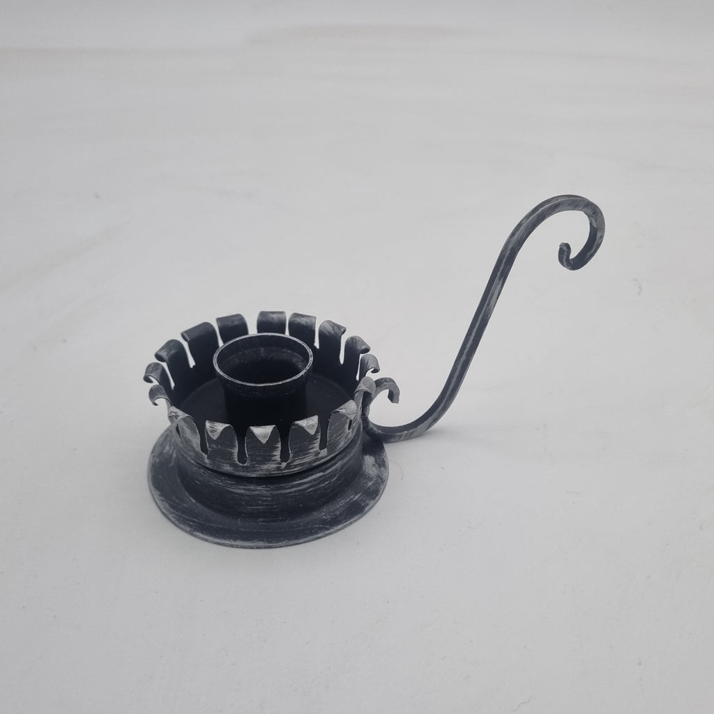 6181/SMp Portacandele in ferro battuto