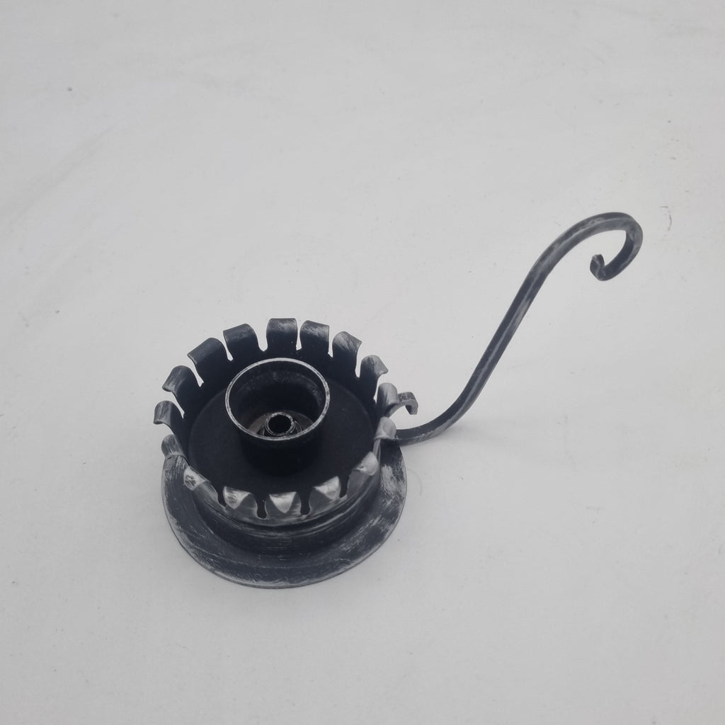 6181/SMp Portacandele in ferro battuto