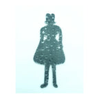 2207 Targhetta Figura donna WC - Cartelli Toilette e WC