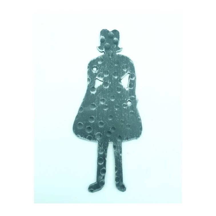 2207 Targhetta Figura donna WC - Cartelli Toilette e WC