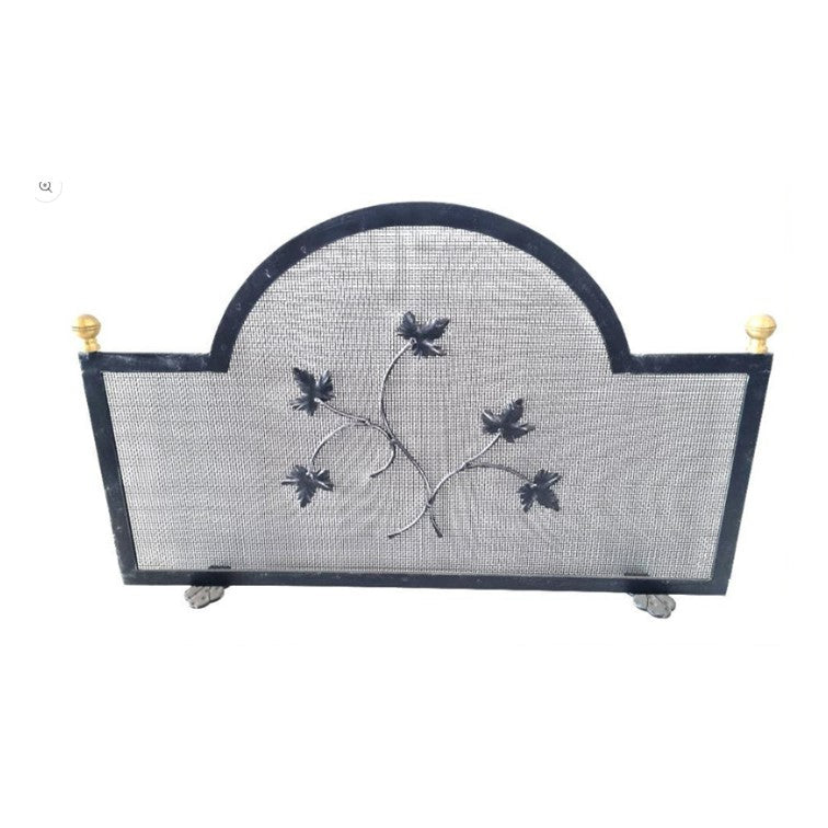 6371.Pic Parascintille per camino in ferro battuto - Schermo camino