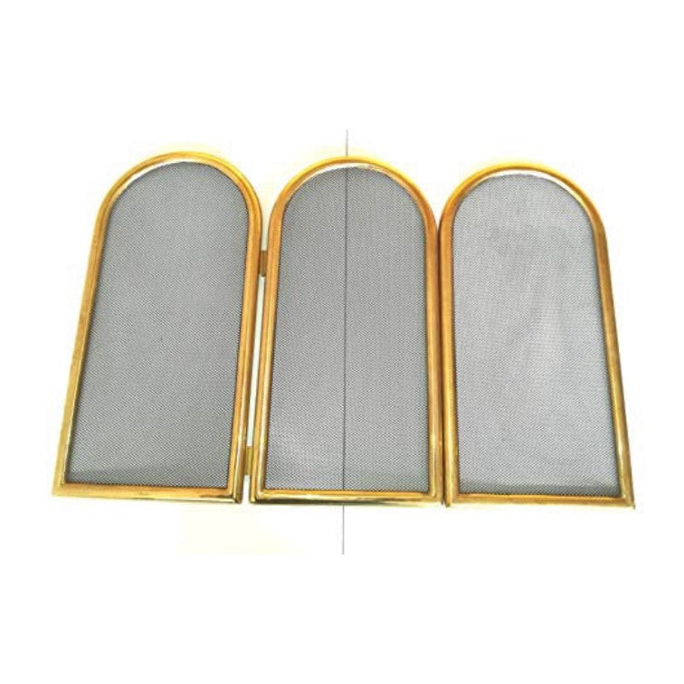 6375 Parascintille per camino in ottone - Schermo camino