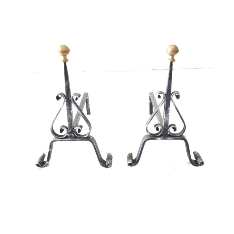 6435 Alari per camino - Brucialegna