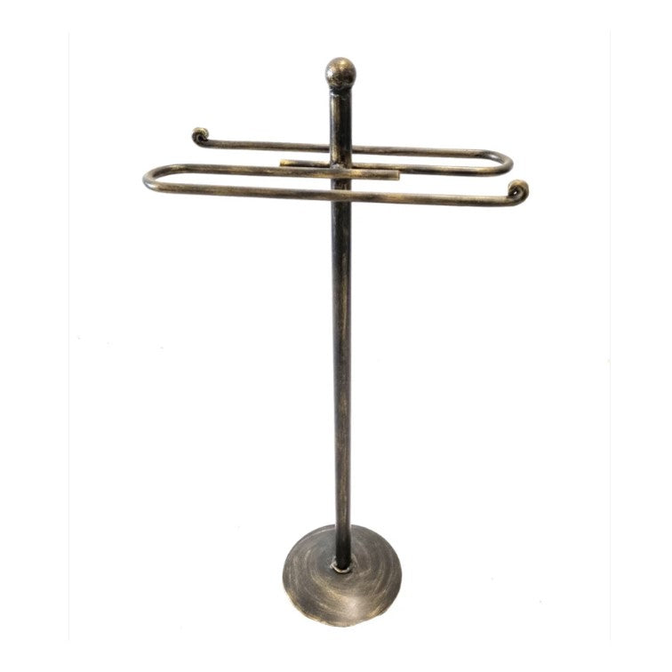 6613 Porta Asciugamani per Bagno in Ferro Battuto - Servomuto