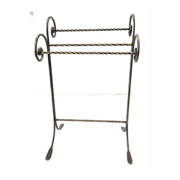 6628 Porta Asciugamani per Bagno in Ferro Battuto - Servomuto