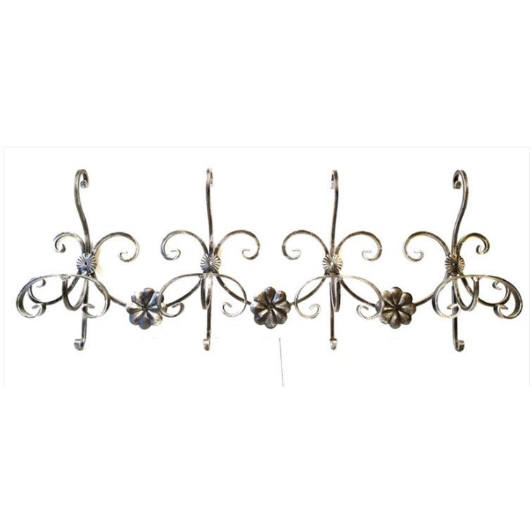 6657 Appendiabiti 4 posti in ferro battuto