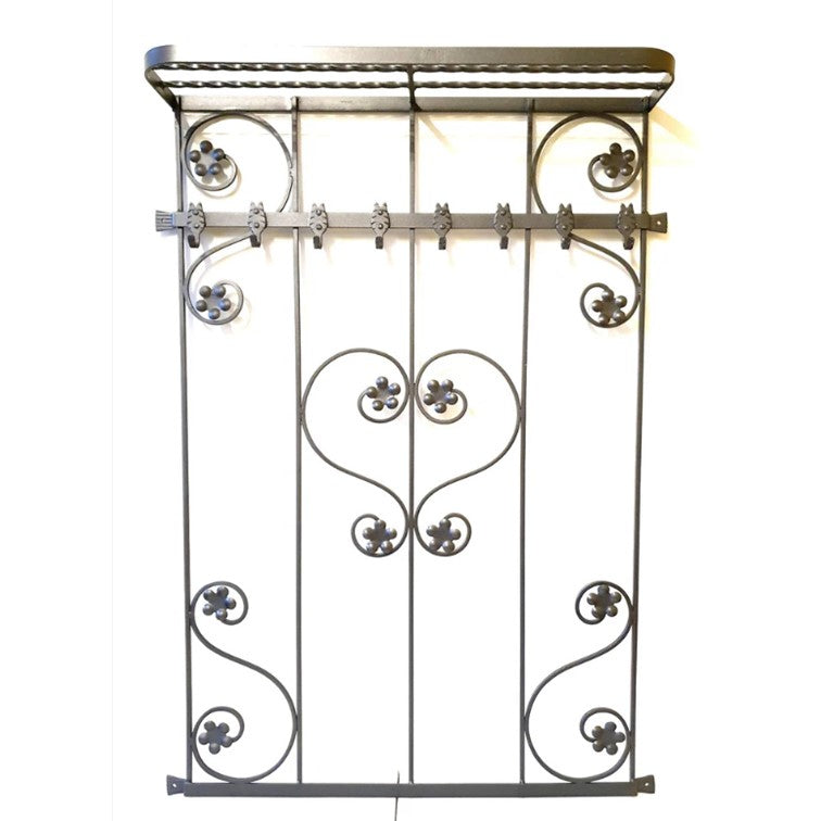 6809 Appendiabiti 8 posti in ferro battuto