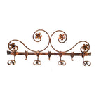 6810 Appendiabiti 4 posti in ferro battuto