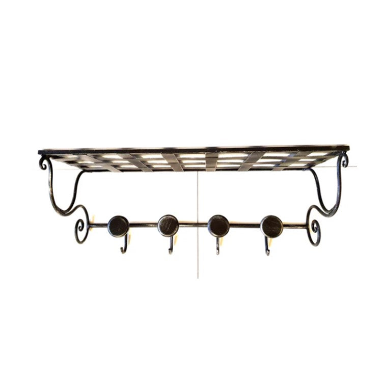 6825 Appendiabiti 4 posti in ferro battuto