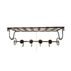 6825 Appendiabiti 4 posti in ferro battuto