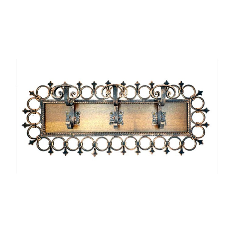 6842 Appendiabiti 3 posti in ferro battuto