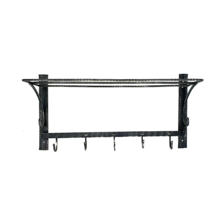 6847 Appendiabiti 5 posti in ferro battuto