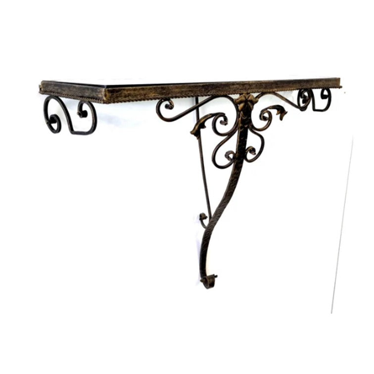 6849 Consolle ferro battuto - Consolle a parete
