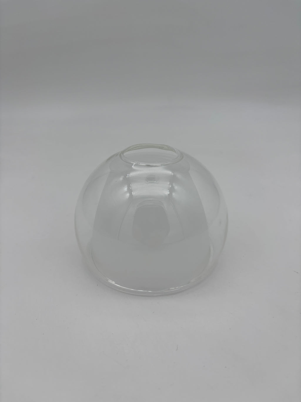 Vetro doppio tondo satinato e trasparente