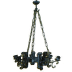 8002 Lampadario in ferro battuto a 6 luci