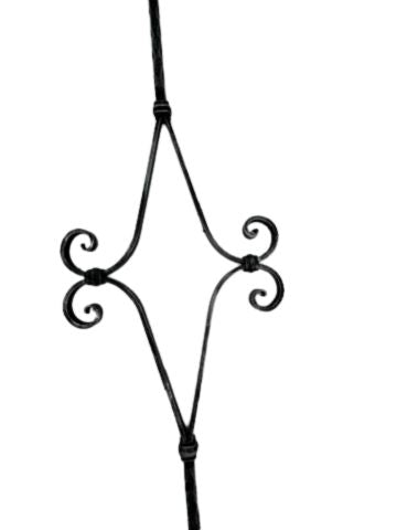 4355 Componibile in ferro battuto - Paletto per scale e recinzioni