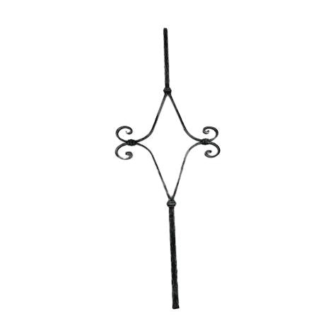 4355 Componibile in ferro battuto - Paletto per scale e recinzioni
