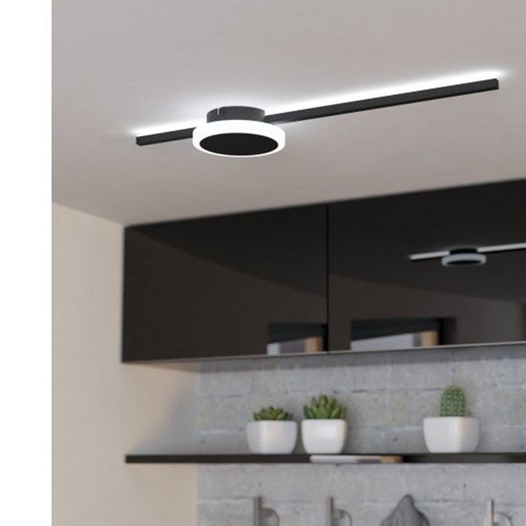 EGLO SARGINTO 99608 - Applique Plafoniera bi-emissione nera