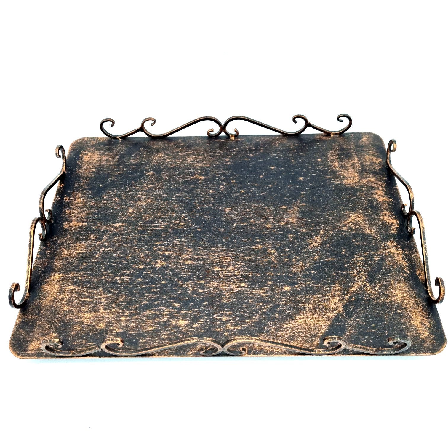 6251PortG Vassoio portafrutta in ferro battuto - Porta frutta in ferro