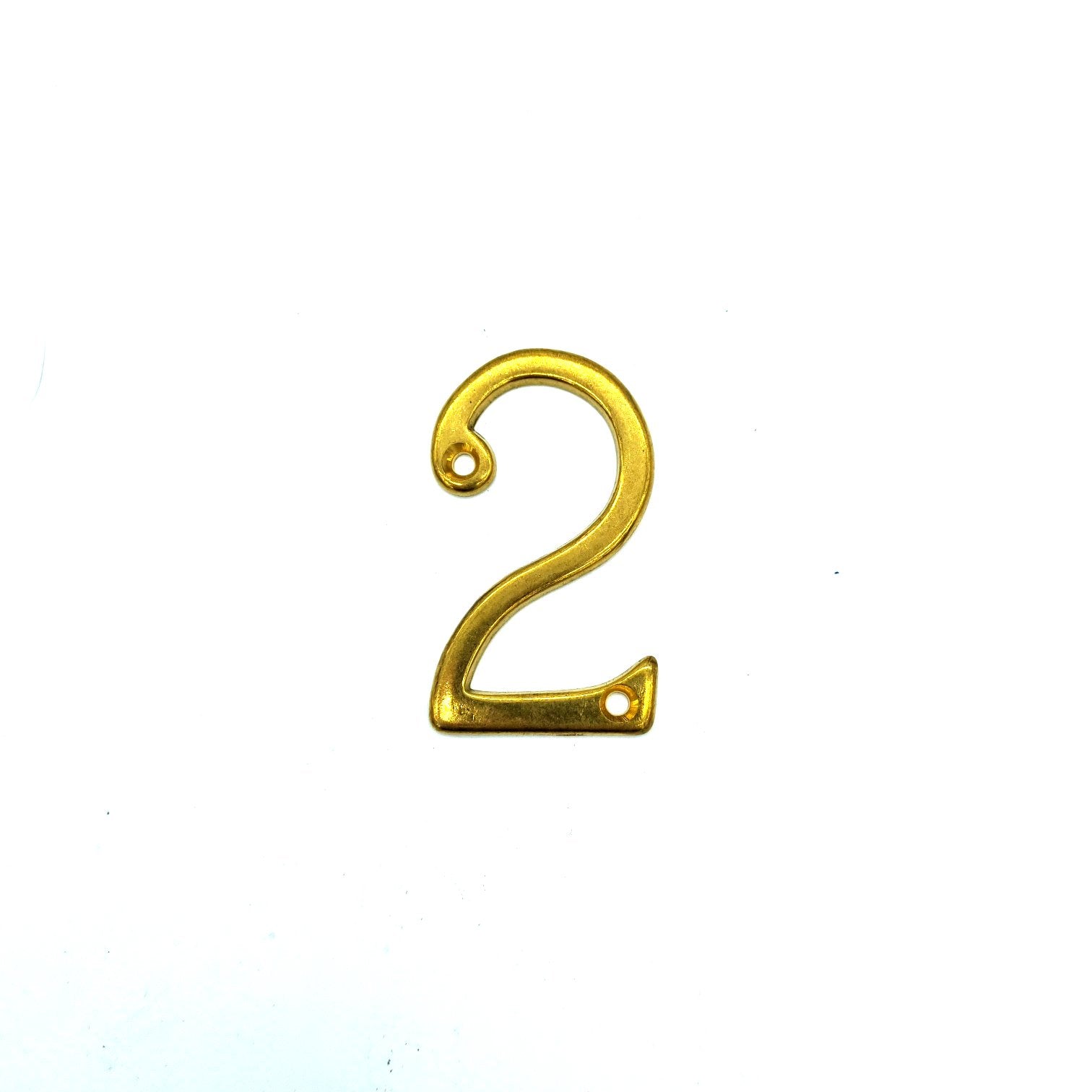 2210-2 Numero civico in ottone lucido - Numeri civici