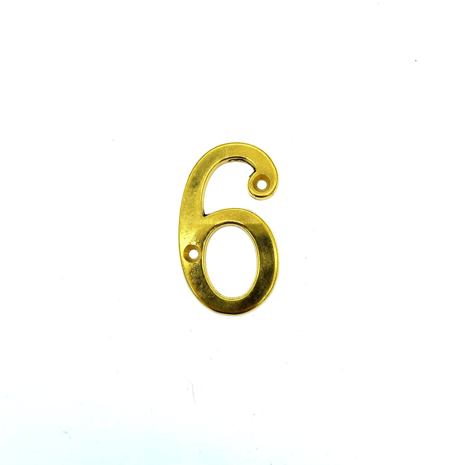 2210-6 Numero civico in ottone lucido - Numeri civici