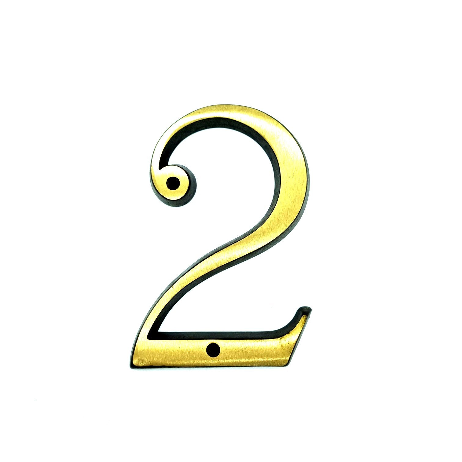 2210-2GR Numero civico in fusione di ottone - Numeri civici