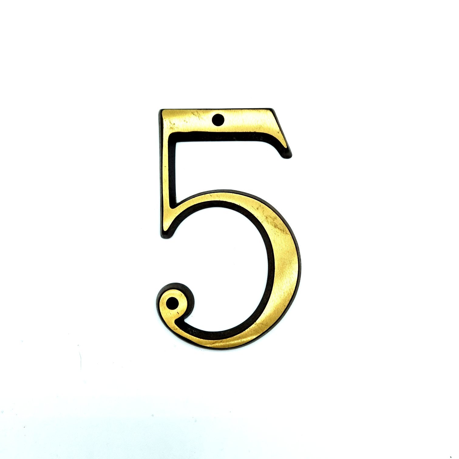 2210-5GR Numero civico in fusione di ottone - Numeri civici
