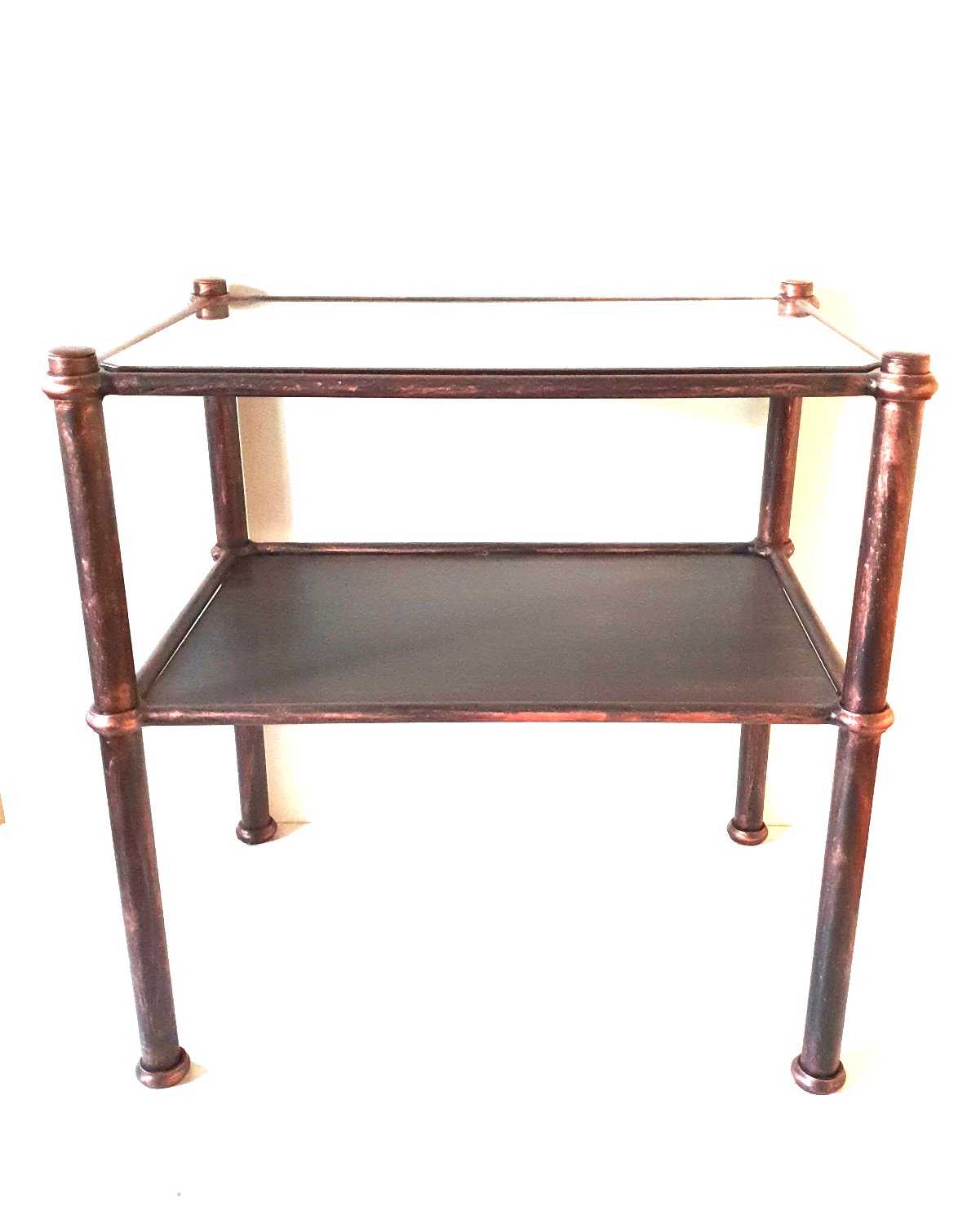 7051 Comodino in ferro battuto - Comodino camera da letto