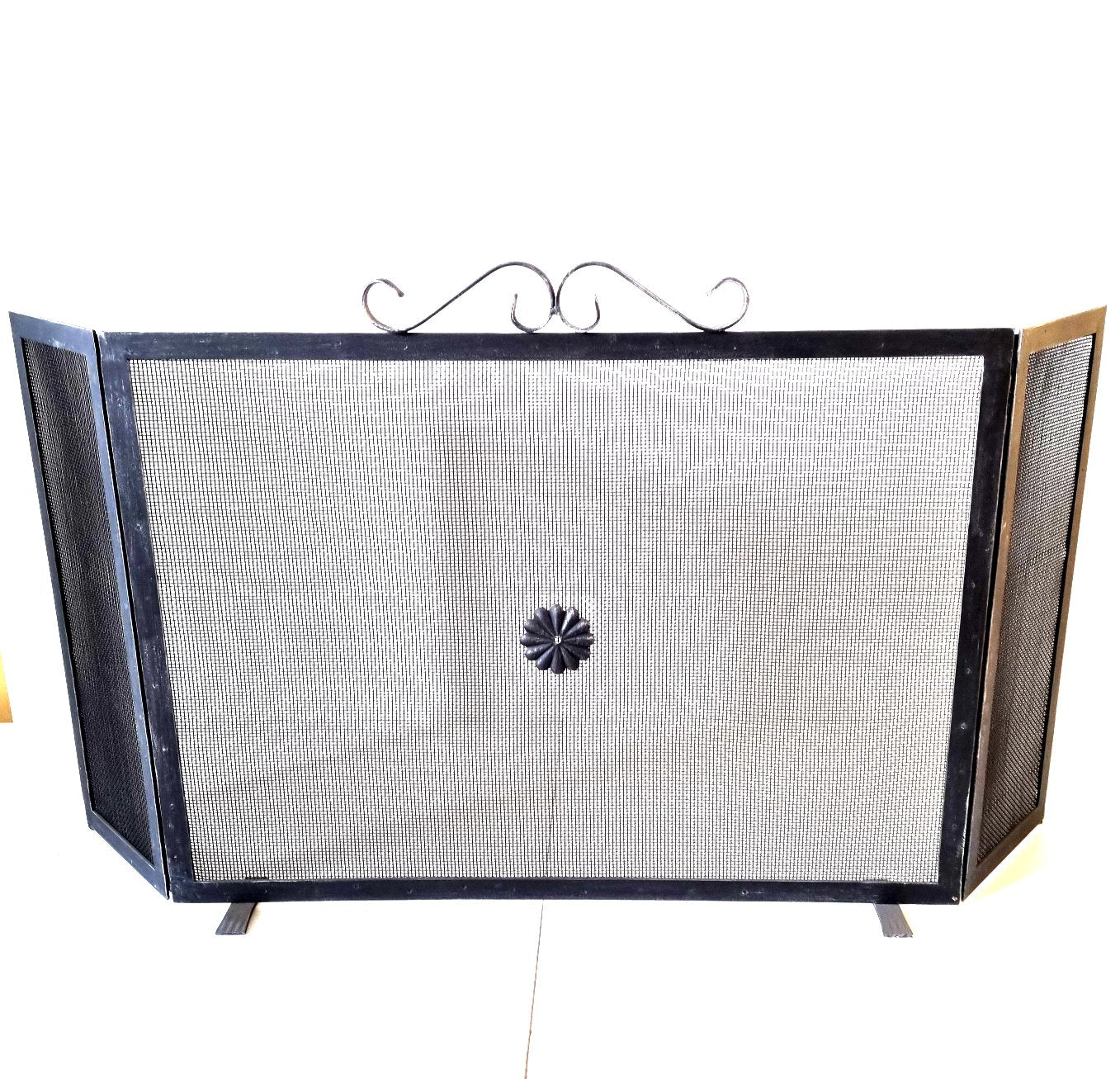 6336 Parascintille per camino in ferro battuto - Schermo camino