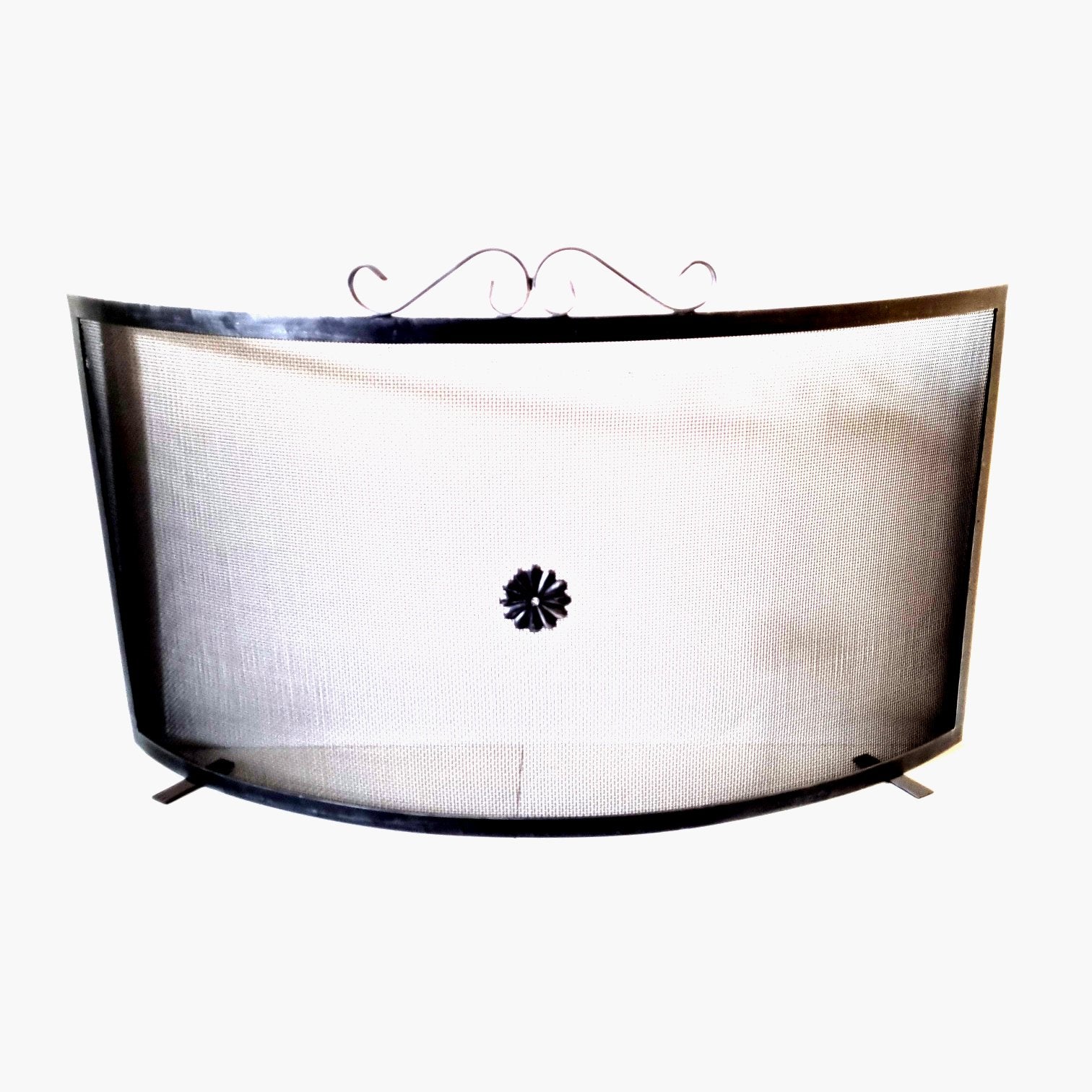 6338 Parascintille per camino in ferro battuto - Schermo camino