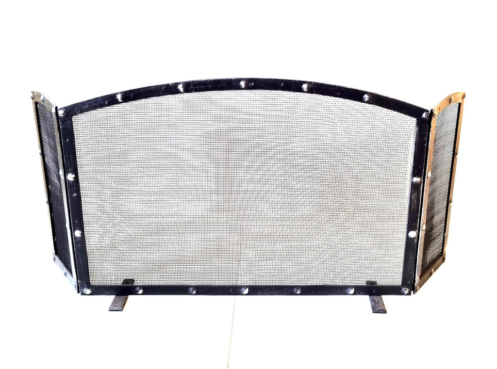 6344 Parascintille per camino in ferro battuto - Schermo camino